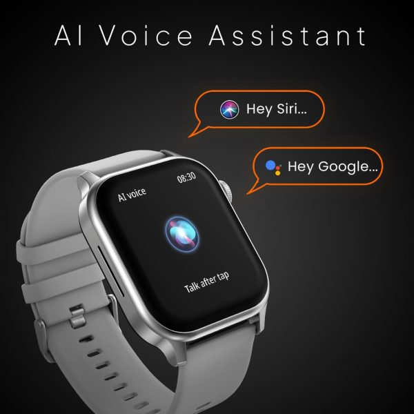 Fire-Boltt Rise Smart Watch, 1.85" HD Display, Metal Body with Bluetooth Calling, Rotating Crown, AI Voice Assistant, 120 Sports Modes, Neon UI, SpO2 & Heart Rate Monitoring (Rise, Grey) - Image 11