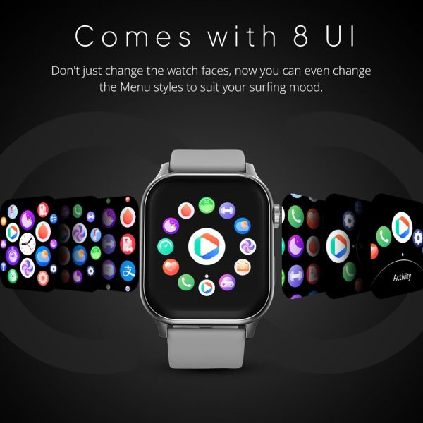 Fire-Boltt Rise Smart Watch, 1.85" HD Display, Metal Body with Bluetooth Calling, Rotating Crown, AI Voice Assistant, 120 Sports Modes, Neon UI, SpO2 & Heart Rate Monitoring (Rise, Grey) - Image 10