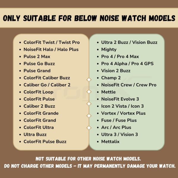 Noise ColorFit Charger for TWIST/Pulse 2 Max/Pulse Go Buzz/Halo/Halo Plus/Pulse Grand/Quad Call/ColorFit Pro 4/Pro 4 Alpha/ColorFit Pulse/Pulse 3/ColorFit Ultra/Ultra 3/Pulse Buzz smartwatches - Image 3