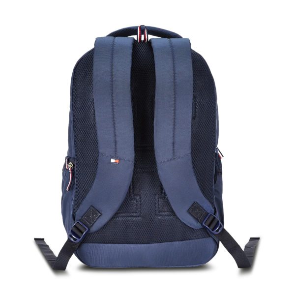 Buy Tommy Hilfiger Joshua Polyester Unisex 15 Inch Laptop Backpack - Navy | 21 Ltr Capacity| Padded & Adjustable Strap | Water Resistant | 3 Compartment | Water Bottle Holder | USB Cable holder Pocket at Amazon.inRufus AI - Image 5