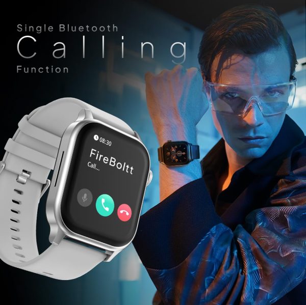 Fire-Boltt Rise Smart Watch, 1.85" HD Display, Metal Body with Bluetooth Calling, Rotating Crown, AI Voice Assistant, 120 Sports Modes, Neon UI, SpO2 & Heart Rate Monitoring (Rise, Grey) - Image 5