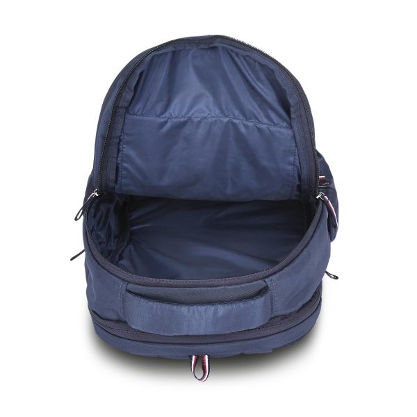 Buy Tommy Hilfiger Joshua Polyester Unisex 15 Inch Laptop Backpack - Navy | 21 Ltr Capacity| Padded & Adjustable Strap | Water Resistant | 3 Compartment | Water Bottle Holder | USB Cable holder Pocket at Amazon.inRufus AI - Image 8