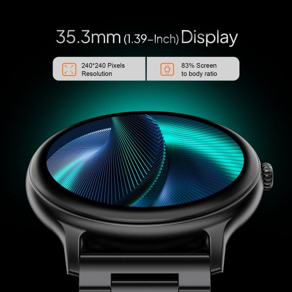 Fire-Boltt Newly Launched Phoenix Ultra Blaze Luxury Stainless Steel, Bluetooth Calling Smart Watch, AI Voice Assistant, Metal Body with 120+ Sports Modes, SpO2, Heart Rate Monitoring (Black) - Image 5