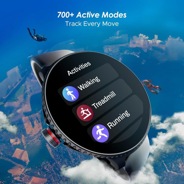 boAt Lunar Discovery w/ 1.39" (3.5 cm) HD Display, Turn-by-Turn Navigation, DIY Watch Face Studio, Bluetooth Calling, Emergency SOS, QR Tray, Smart Watch for Men & Women(Active Black) - Image 11
