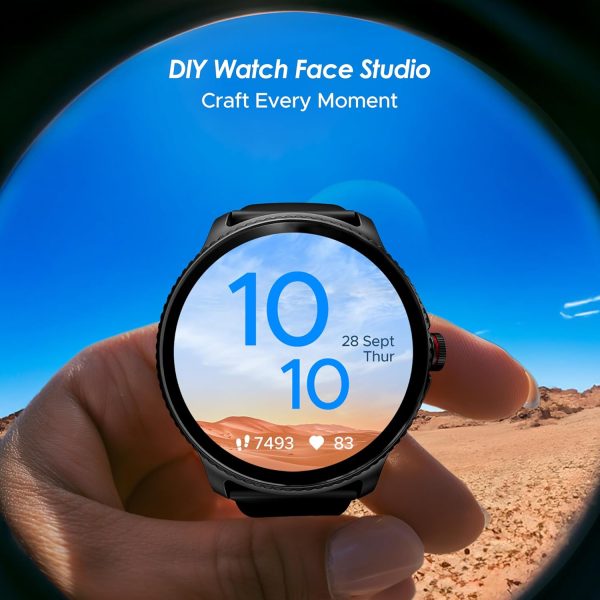 boAt Lunar Discovery w/ 1.39" (3.5 cm) HD Display, Turn-by-Turn Navigation, DIY Watch Face Studio, Bluetooth Calling, Emergency SOS, QR Tray, Smart Watch for Men & Women(Active Black) - Image 8